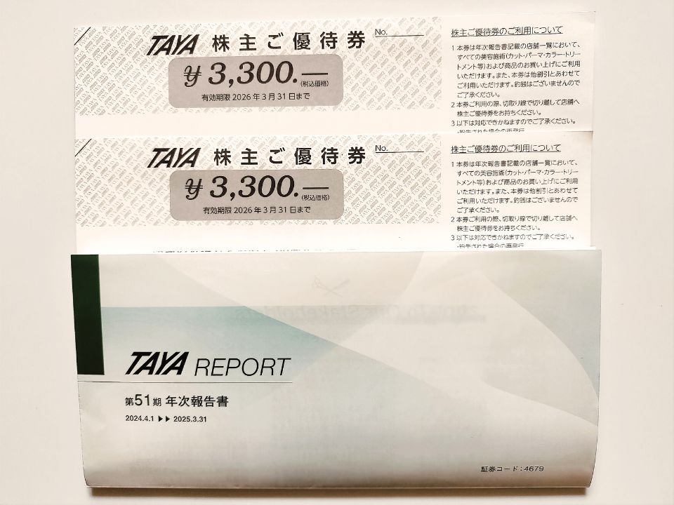 田谷,株主優待